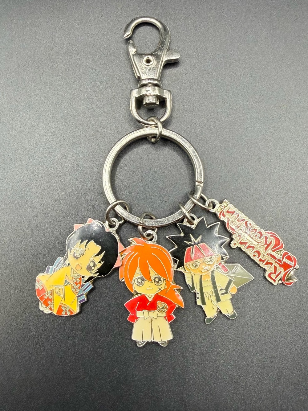 Rurouni Kenshin Enamel Keychain Classic Anime Memorabilia Kaoru Sanosuke